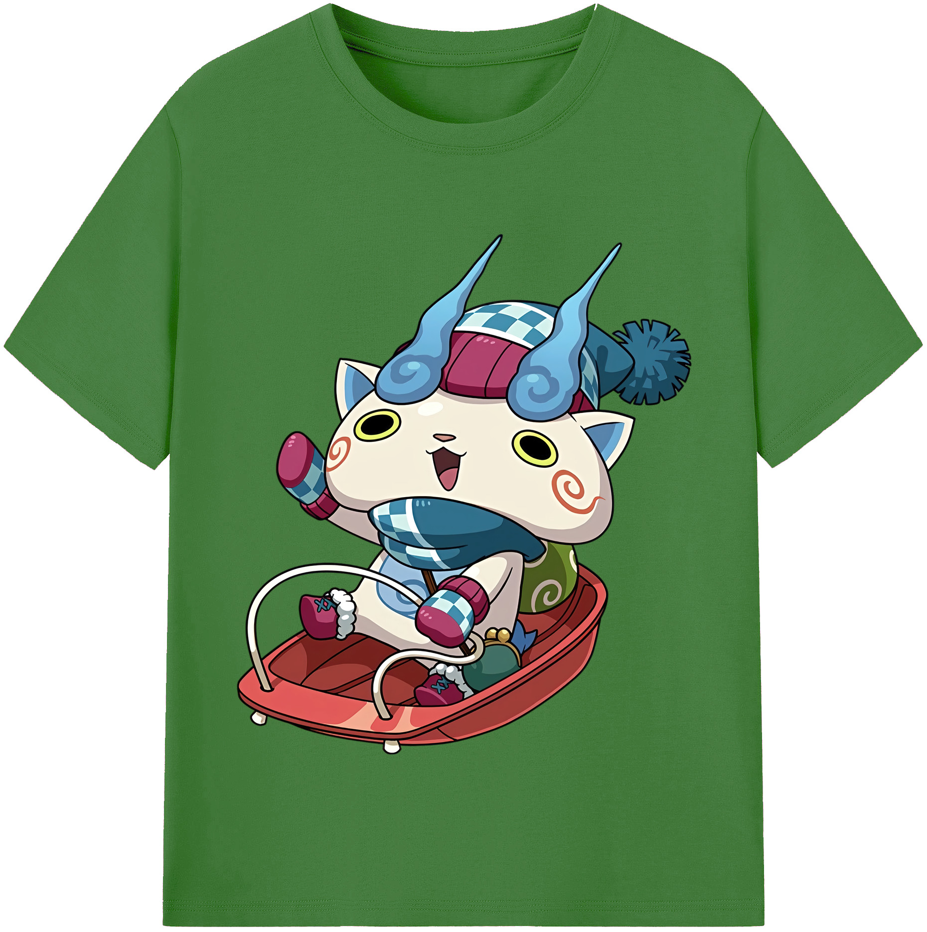 （画像用） 妖怪ウォッチ Yo-kai Watch レディースカジュアルプリントTシャツ（綿100％）